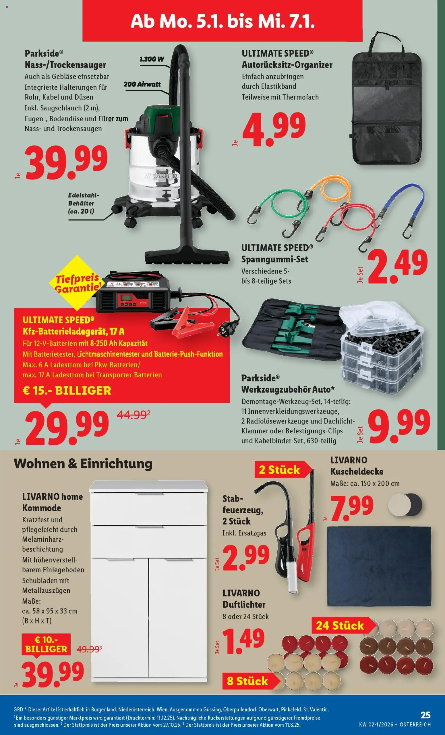 Lidl Eisenstadt, Ebenfurth, Mattersburg gültig ab 02.01.2026 | Seite: 27 | Produkte: Kabel, Kommode