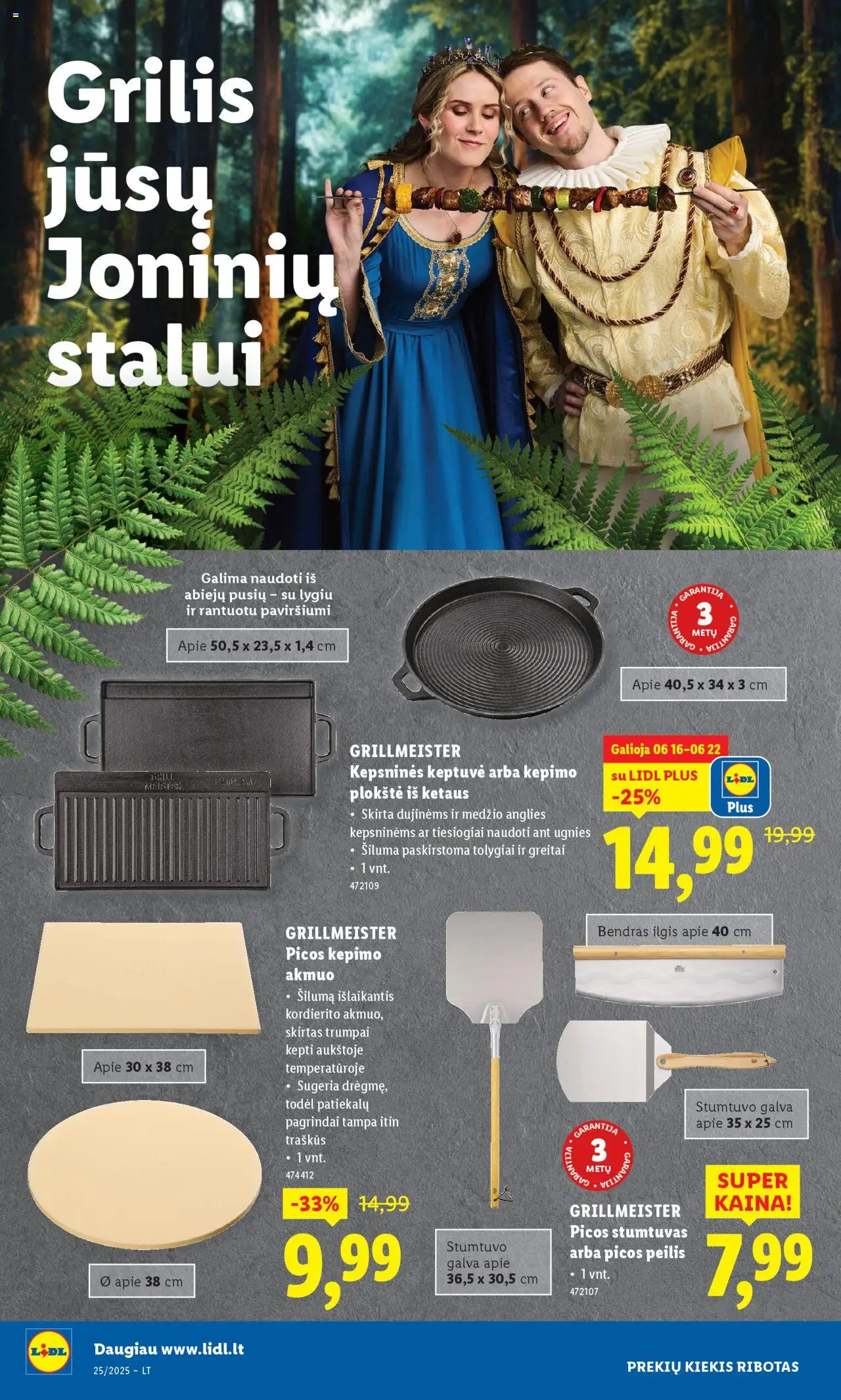 LIDL leidinys - Ne maisto prekių pasiūlymai│galioja nuo 16.06.2025 | Puslapis: 16 | Prekių: Keptuvė, Bendras, Grilis