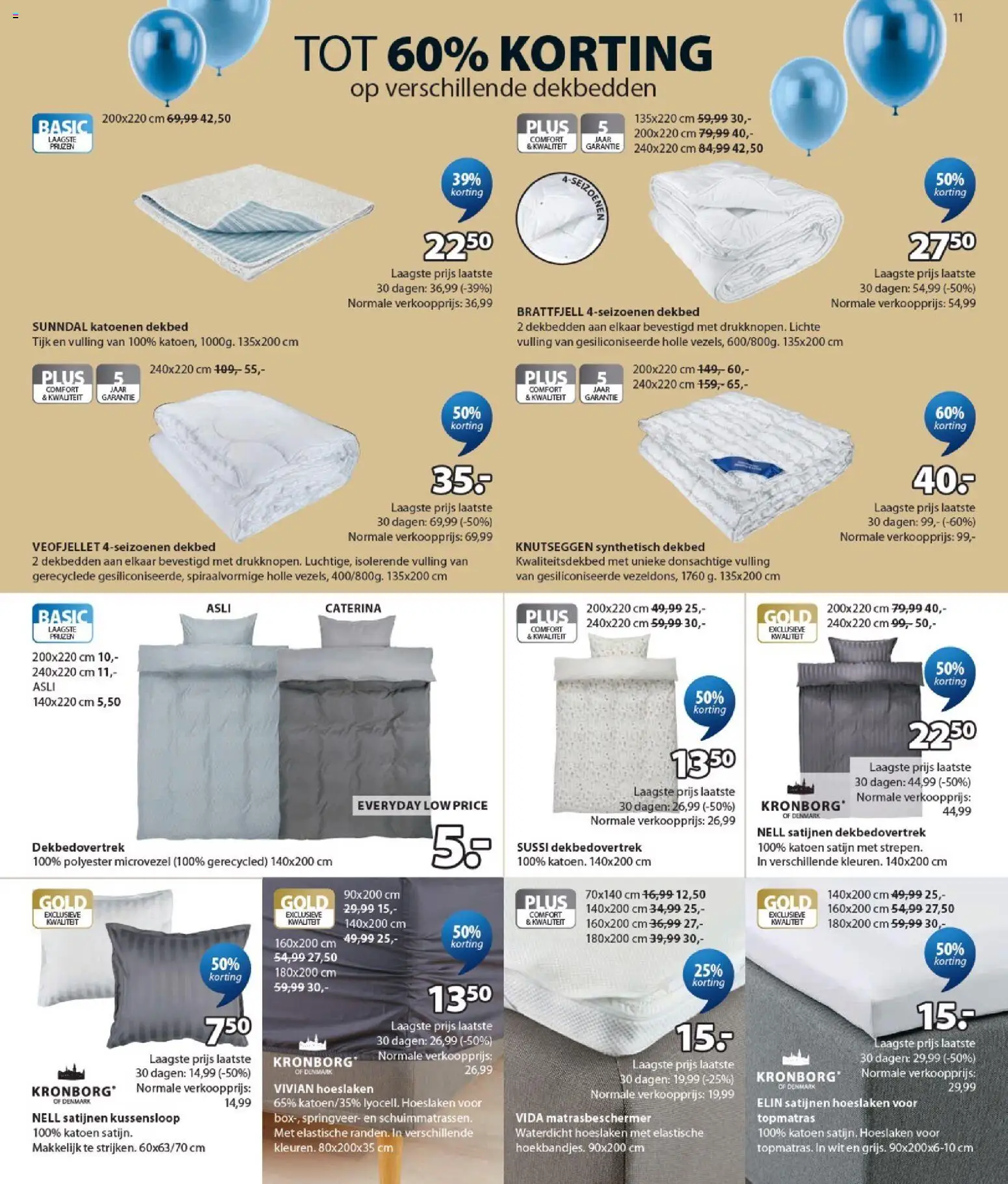 {H1} | Pagina: 11 | Producten: Dekbed