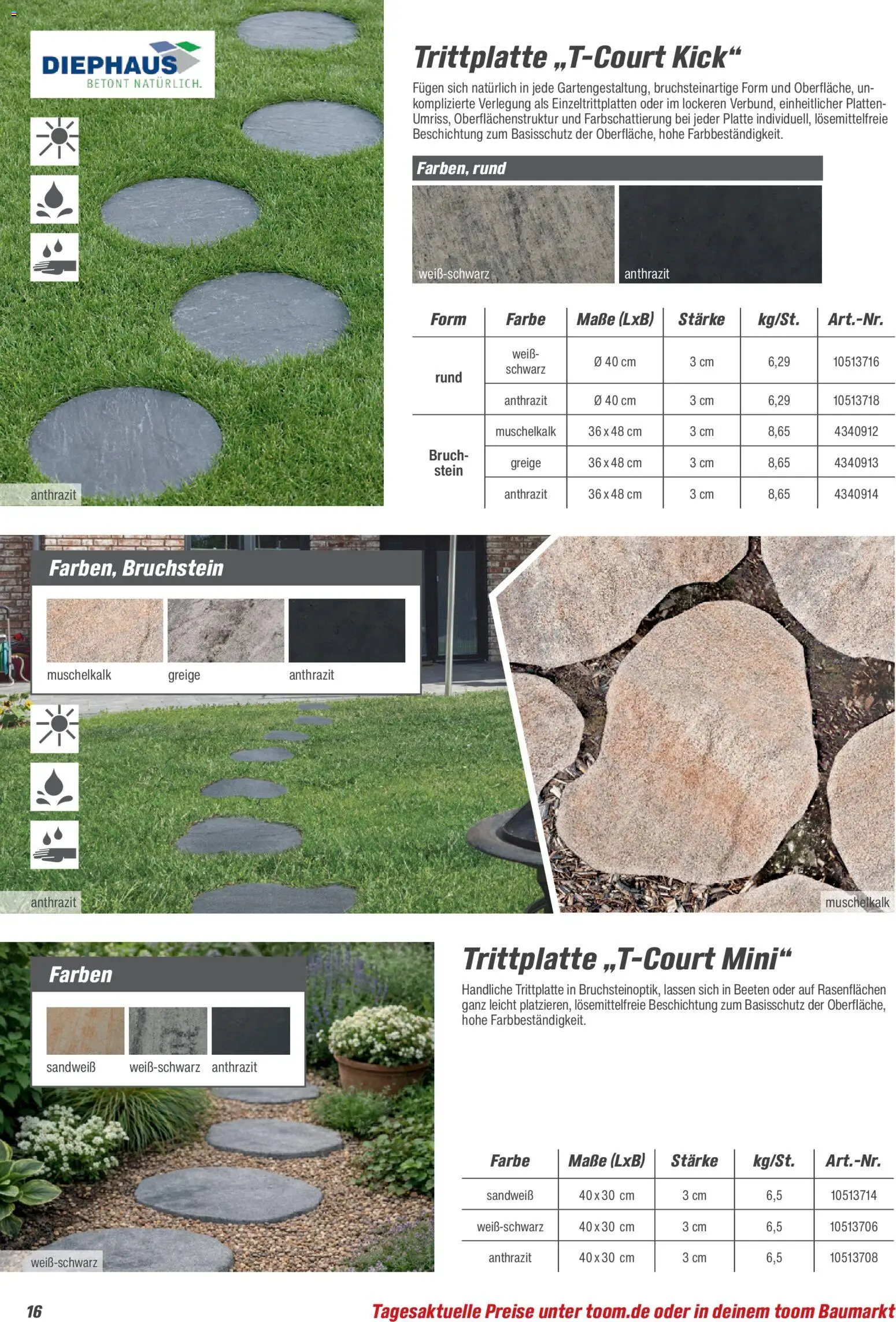 Toom Baumarkt Gartenbaustoffe 2026 – gültig ab 20.02.2026 | Seite: 16