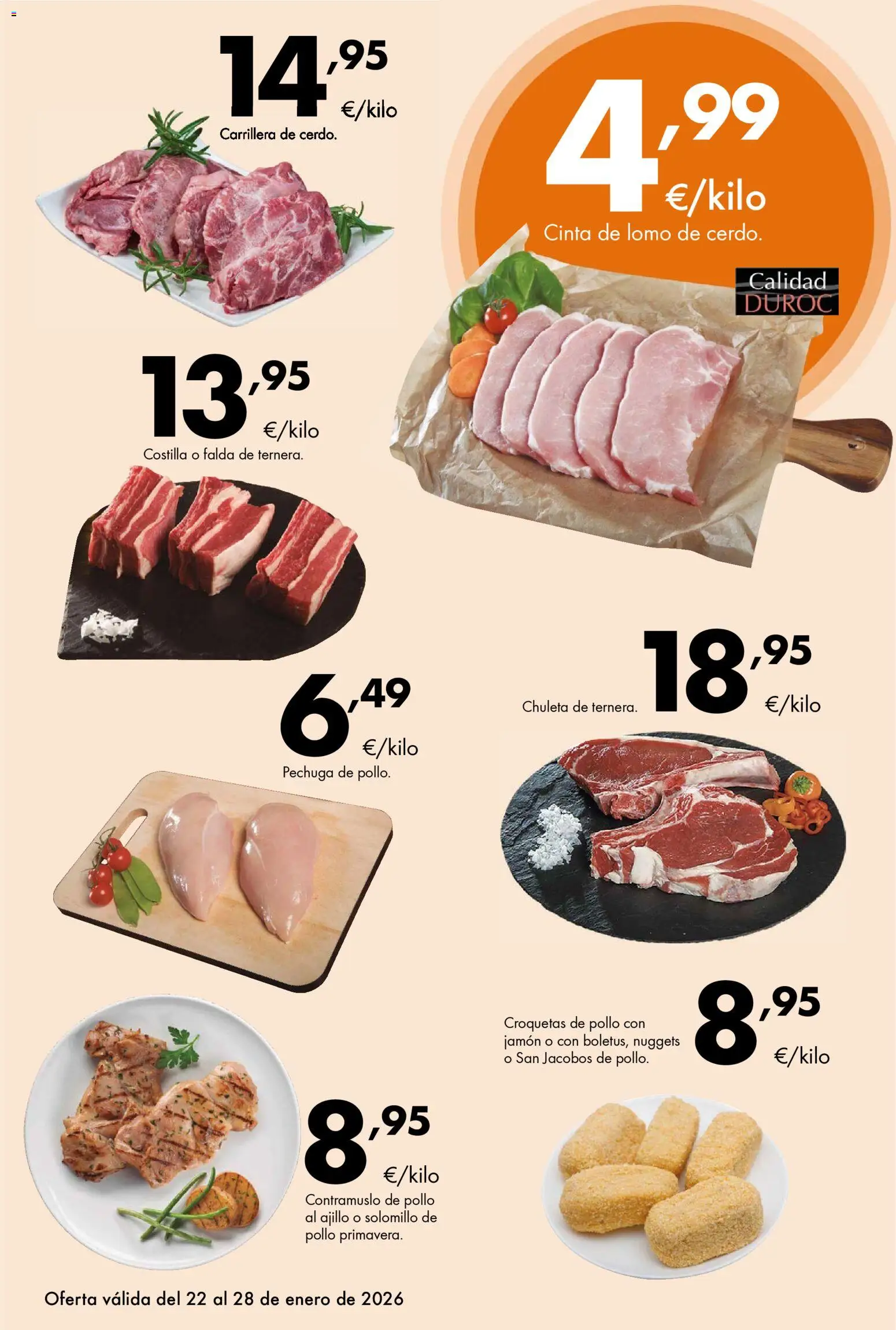 Lupa Supermercados folleto │ válido desde el 22.01.2026 | Página: 3 | Productos: Jamón, Croquetas, Nuggets