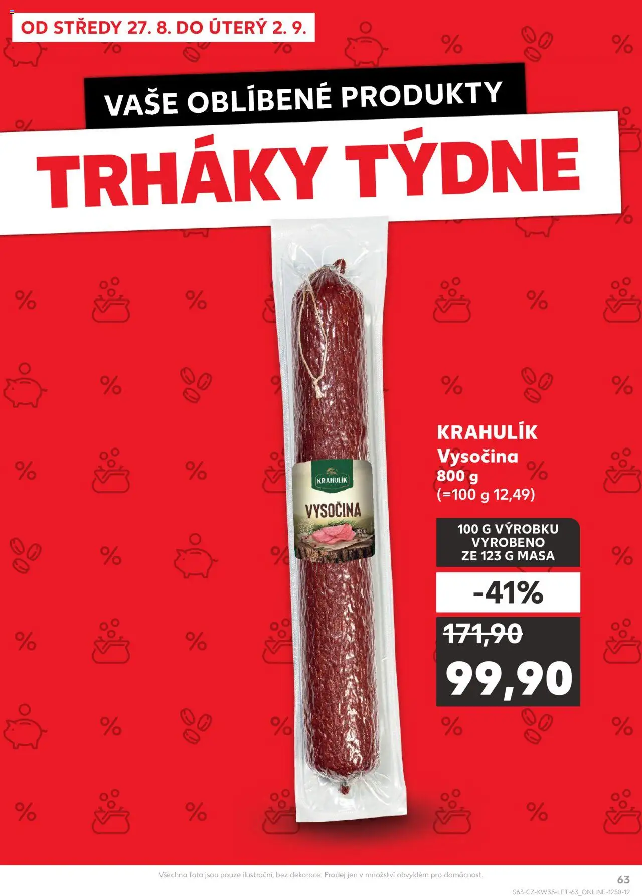 Kaufland leták - Chomutov od 27.08.2025 | Strana: 63 | Produkty: Vysočina