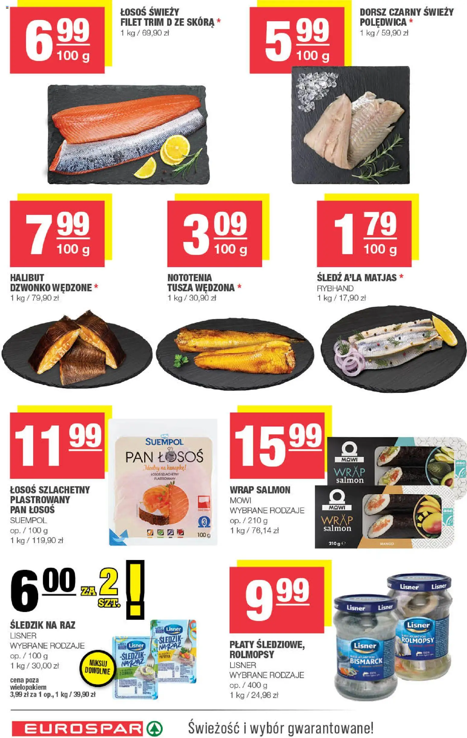 Spar Gazetka - Eurospar od 19.11.2025 | Strona: 8 | Produkty: Mango, Śledź, Dorsz, Łosoś
