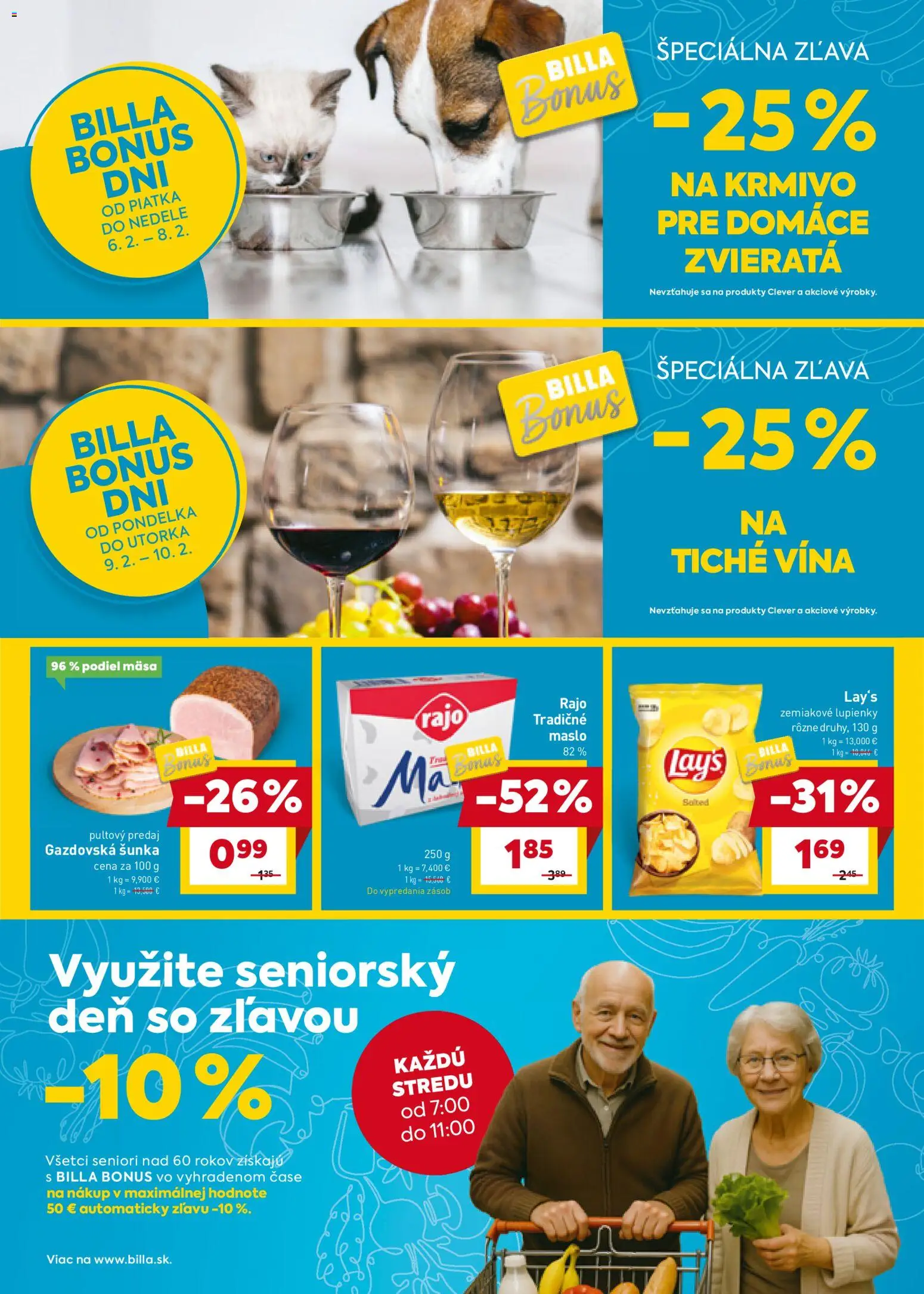 Nové Billa akcie – leták je platný od 04.02.2026 | Strana: 24 | Produkty: Maslo, Šunka