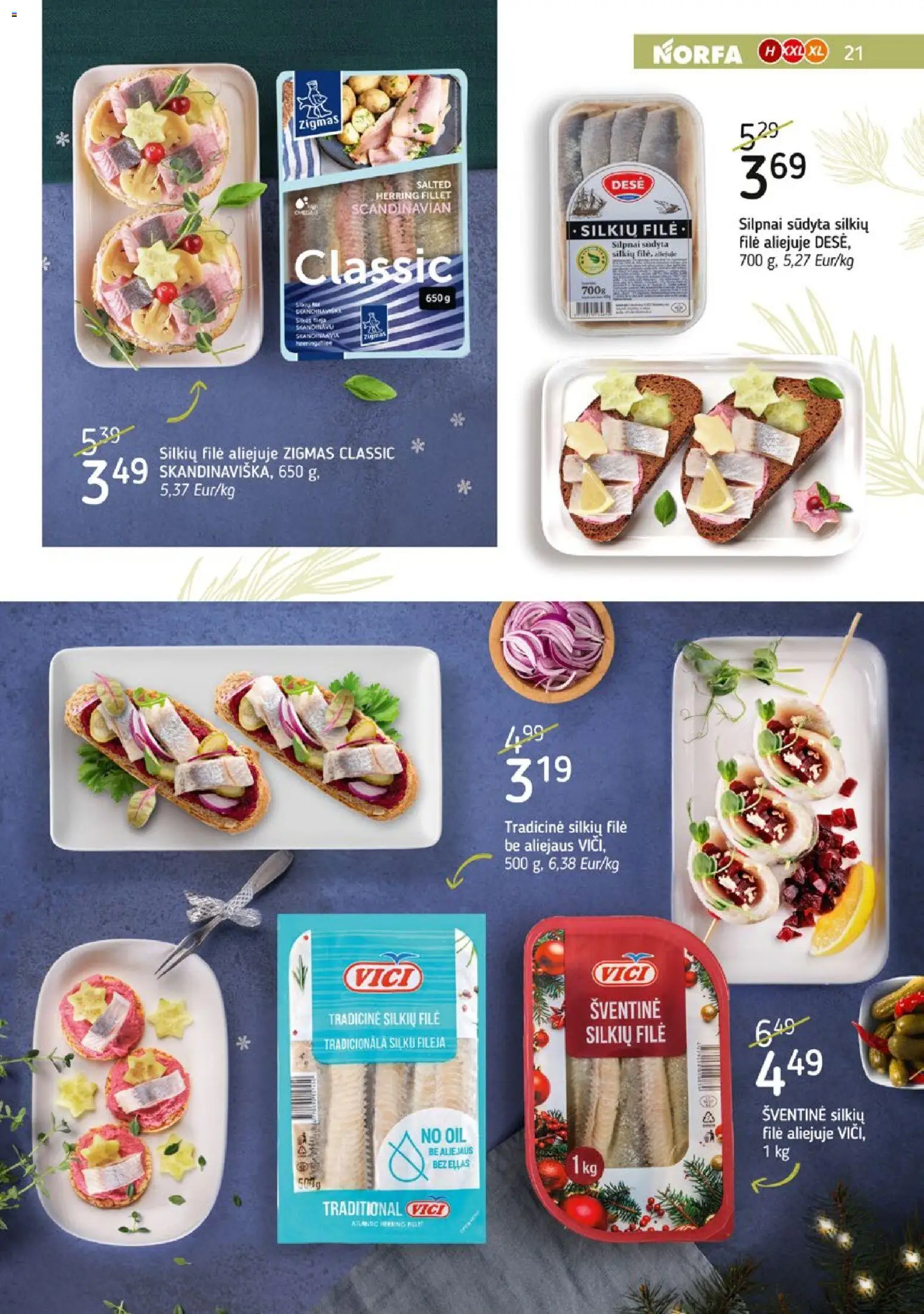 NORFA akcijos nuo 09.12.2025 | Puslapis: 21 | Prekių: Silkių filė