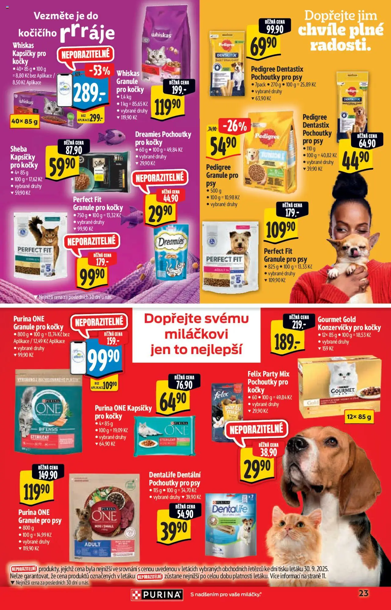 Albert katalog - Supermarket od 08.10.2025 | Strana: 23 | Produkty: Gourmet, Whiskas, Granule, Granule pro kočky