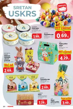 Katalog Plodine - Pregled kataloga iz trgovine Plodine, vrijedi od 01.04.2026 | Stranica: 20 | Proizvodi: Keksi, Jaja