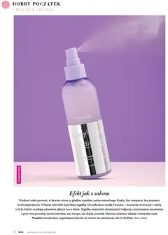 Pogląd oferty "Prosalon Glossyfication, wygładzająca odżywka do włosów bez spłukiwania, 200 ml, Lekka mgiełka Glossyfication marki Prosalon - kosmetyk stworzony z myślą o tych, którzy oczekują salonowej jakości na co dzień. Mgiełka skutecznie chroni przed wilgocią i niechcianym puszeniem, a przy tym pozostaje niewyczuwalna, nie obciąża, nie skleja, pozwala włosom zachować lekkość i naturalny ruch." - ważna od 01.03.2026 | Strona: 12 | Produkty: Odżywka, Odżywka do włosów