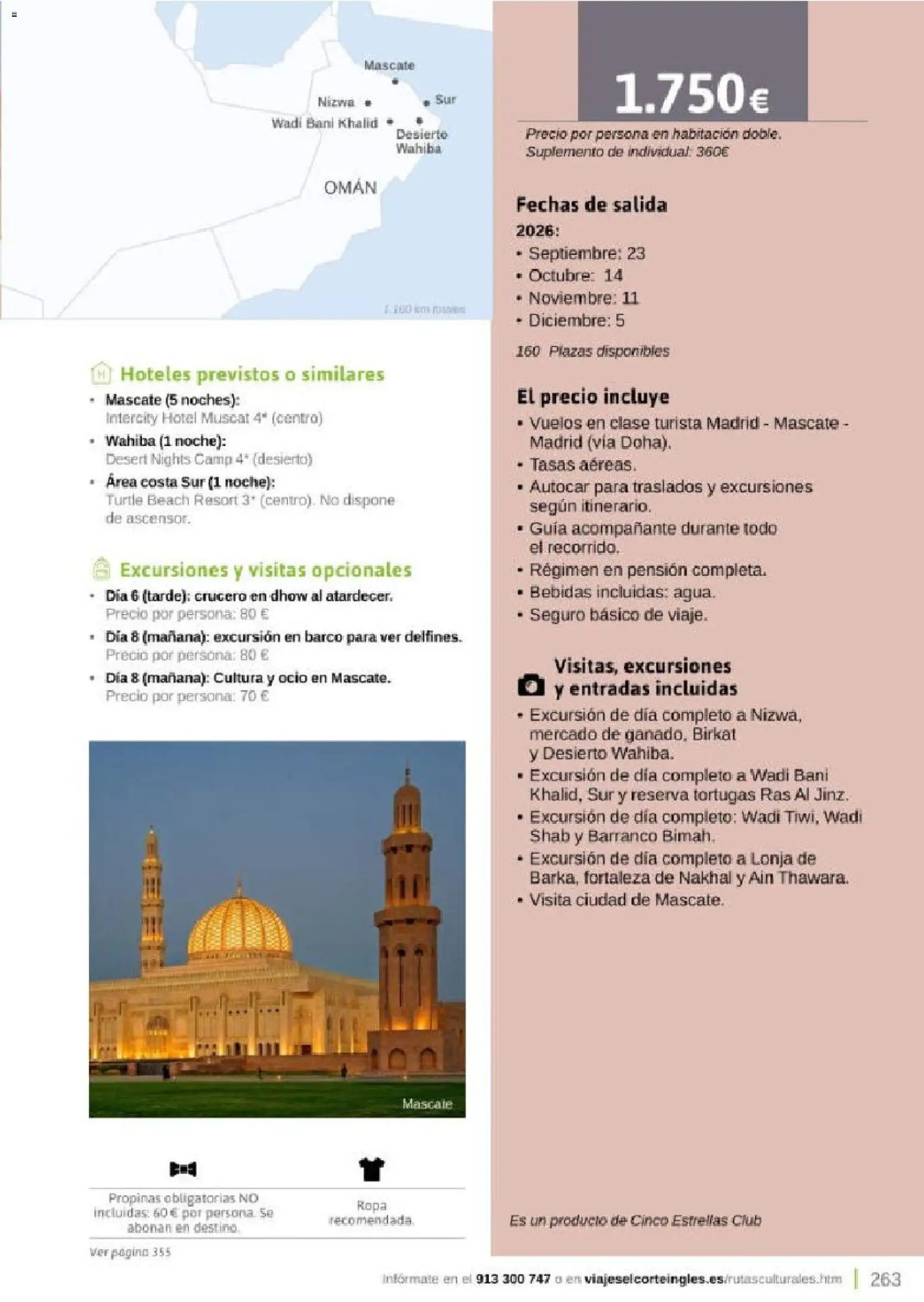 Viajes El Corte Inglés Rutas Culturales de la Comunidad de Madrid │ válido desde el 01.04.2026 | Página: 263 | Productos: Ropa