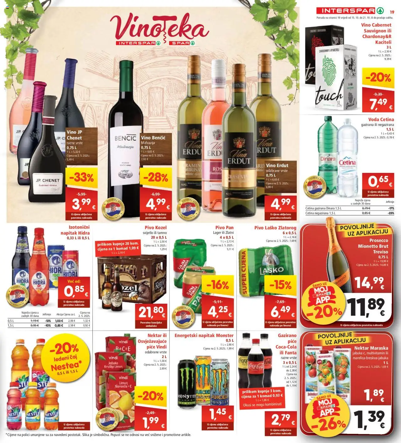 Interspar katalog | vrijedi od 15.10.2025 | Stranica: 21 | Proizvodi: Prosecco, Ledeni čaj, Čaj, Pan