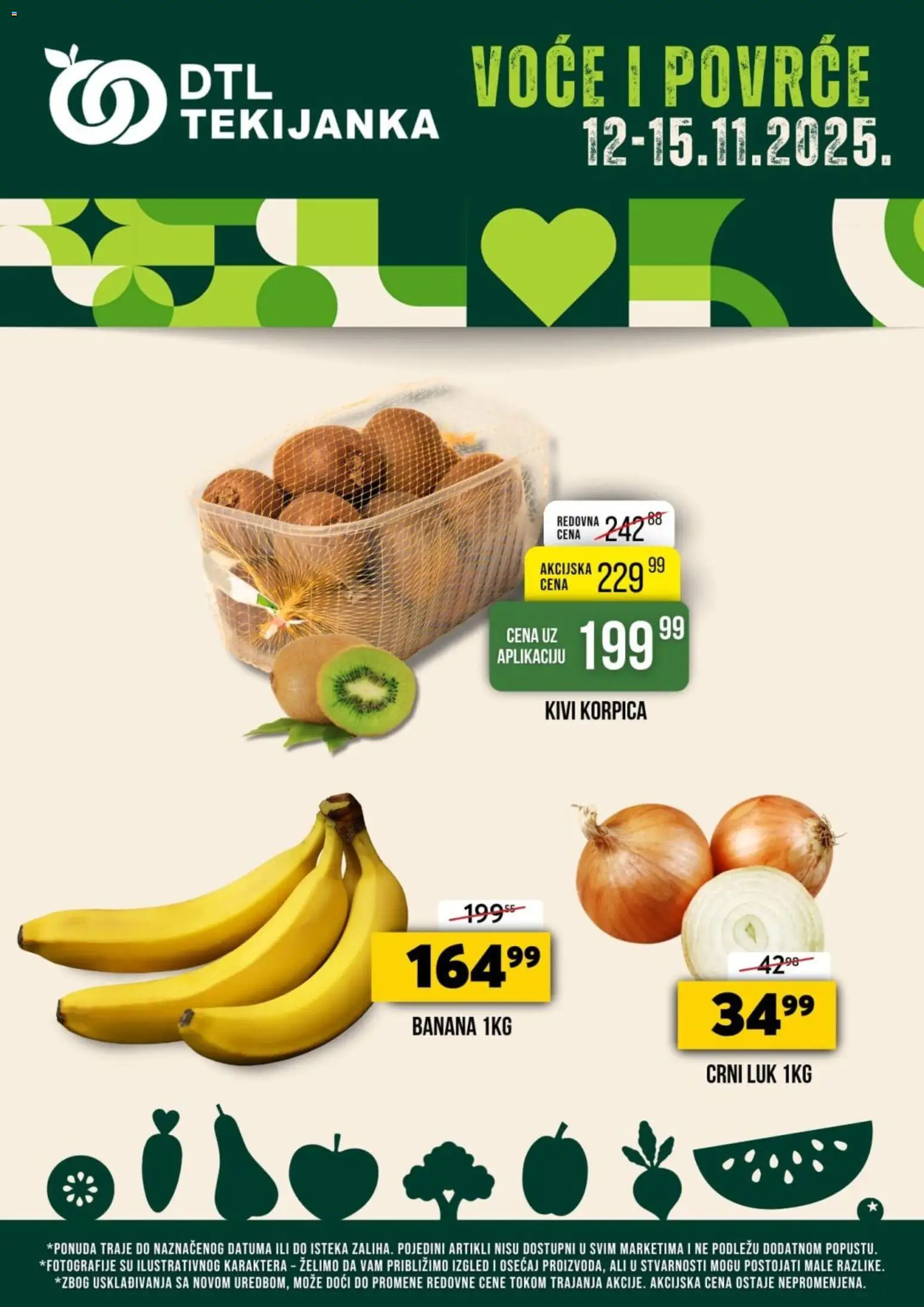 Tekijanka katalog - važi od 12.11.2025 | Strana: 1 | Proizvode: Banana, Kivi, Crni luk