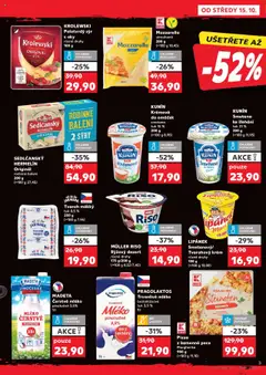 Náhled letáku KUNÍN Smetana ke šlehání, tuk 31% 200 g od 15.10.2025 | Strana: 3 | Produkty: Mléko, Smetana, Krém, Mozzarella