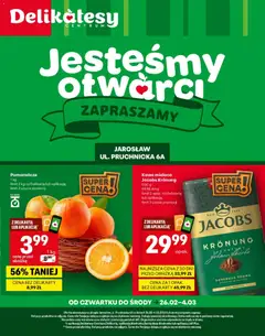 Pogląd oferty "Delikatesy Centrum Gazetka - Jarosław Otwarcie" - ważna od 26.02.2026
