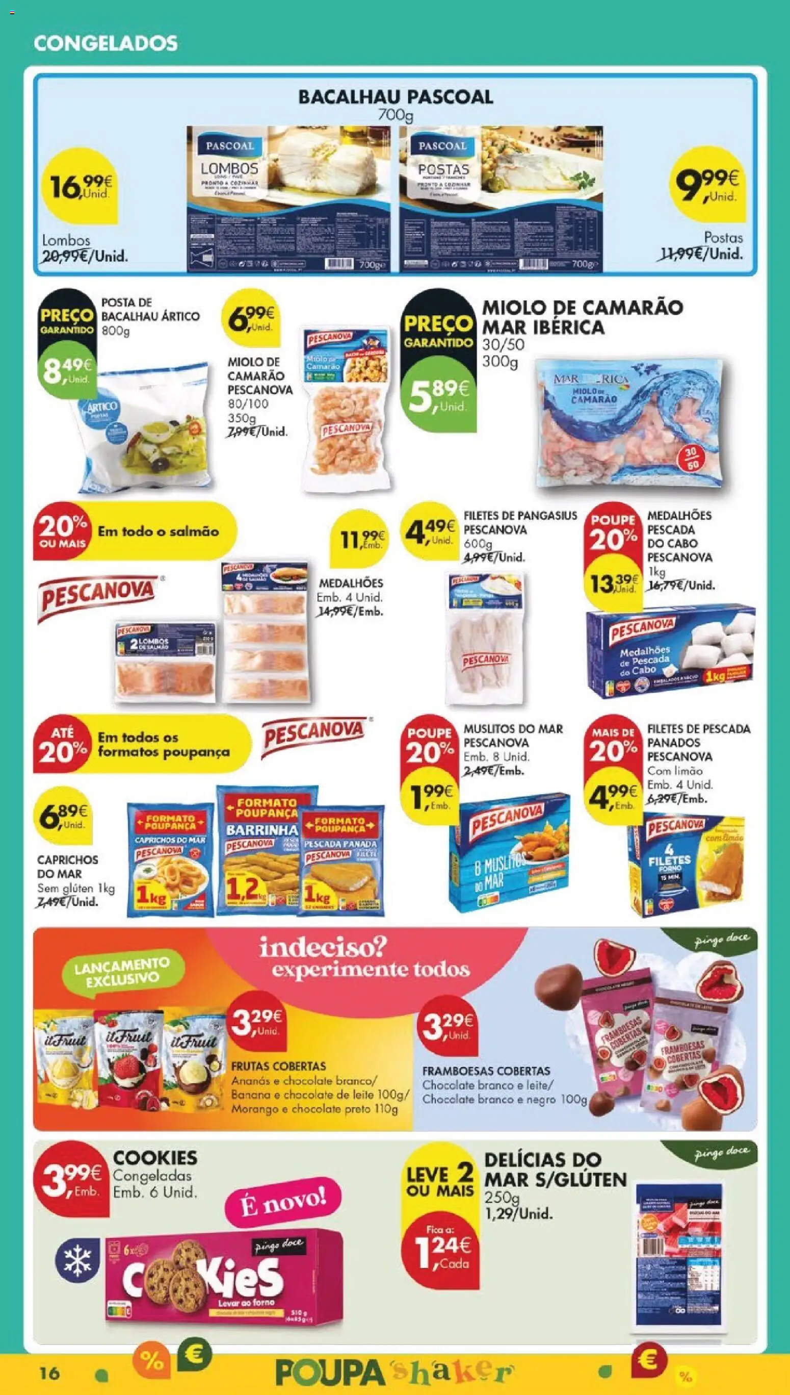 Pingo Doce folheto │ válido de 02.12.2025 | Página: 20 | Produtos: Banana, Camarão, Pescada do cabo, Chocolate