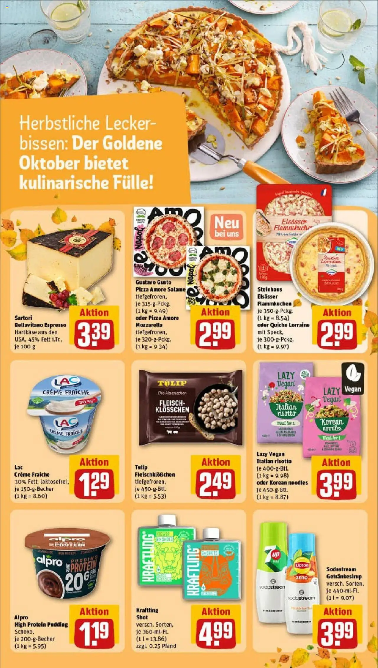 Rewe prospekt Hamburg	 – gültig ab 06.10.2025 | Seite: 16 | Produkte: Gustavo gusto, High protein pudding, Pudding, Fleisch