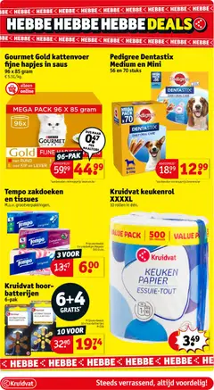 Tempo zakdoeken en tissues, M.u.v. grootverpakkingen. 3 voor zakdoekjes Regular 150 stuks - Voorbeeld van een folder van Kruidvat, geldig van 06.01.2026 | Pagina: 54