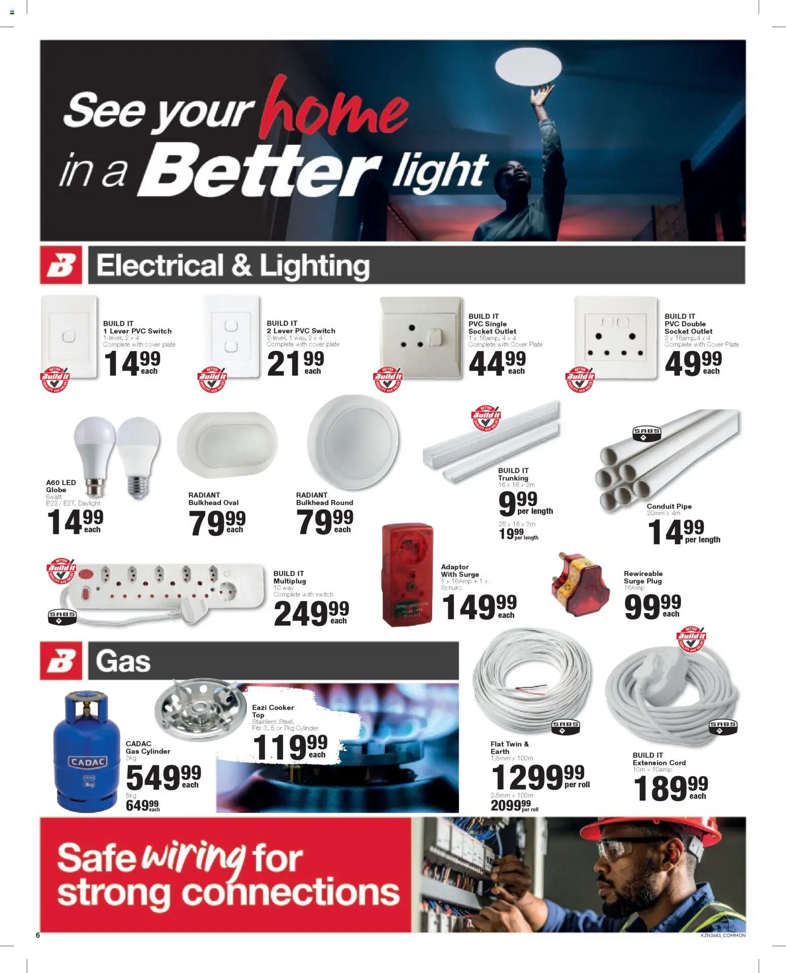 New Build It catalogue – valid from 24.02.2026 | Page: 6 | Products: Cover, Globe, Light, Switch