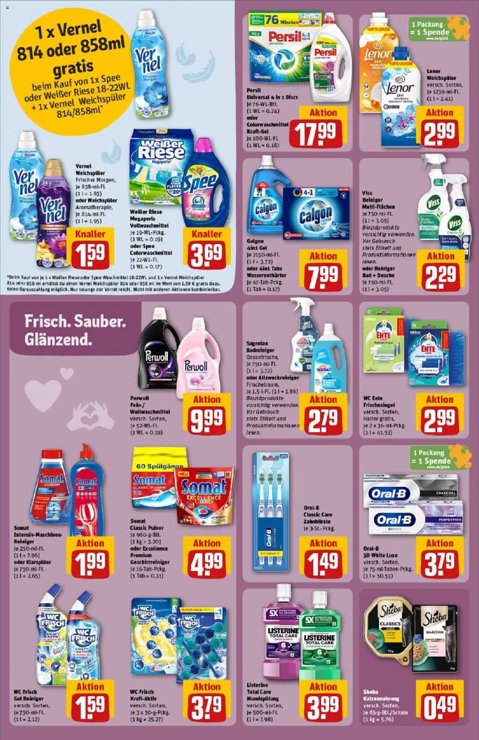 Rewe prospekt Ingolstadt	 – gültig ab 26.10.2025 | Seite: 28 | Produkte: Bad, Weichspüler, Waschmittel, Klarspüler