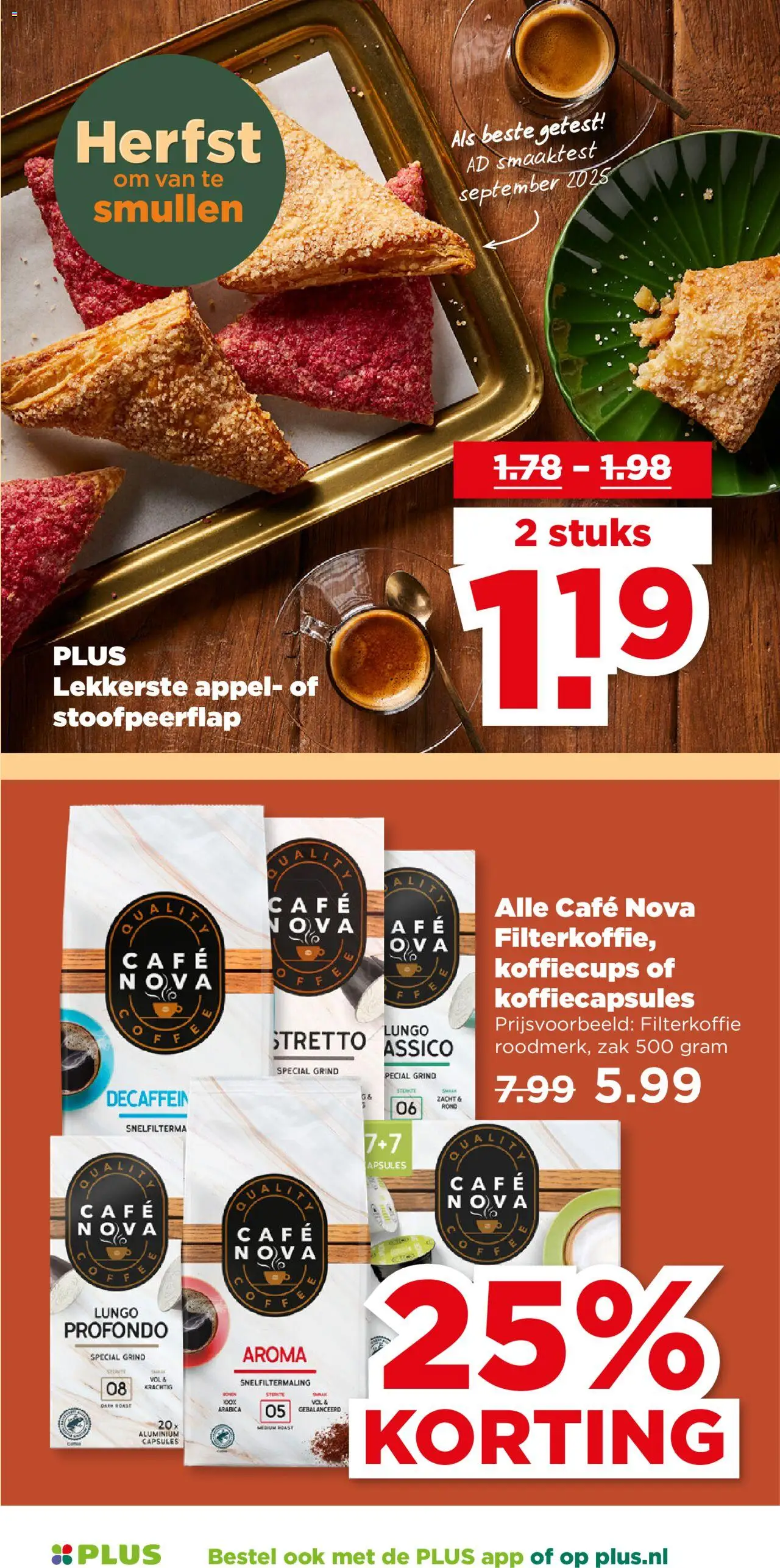 {H1} | Pagina: 14 | Producten: Koffiecapsules, Zak, Appel