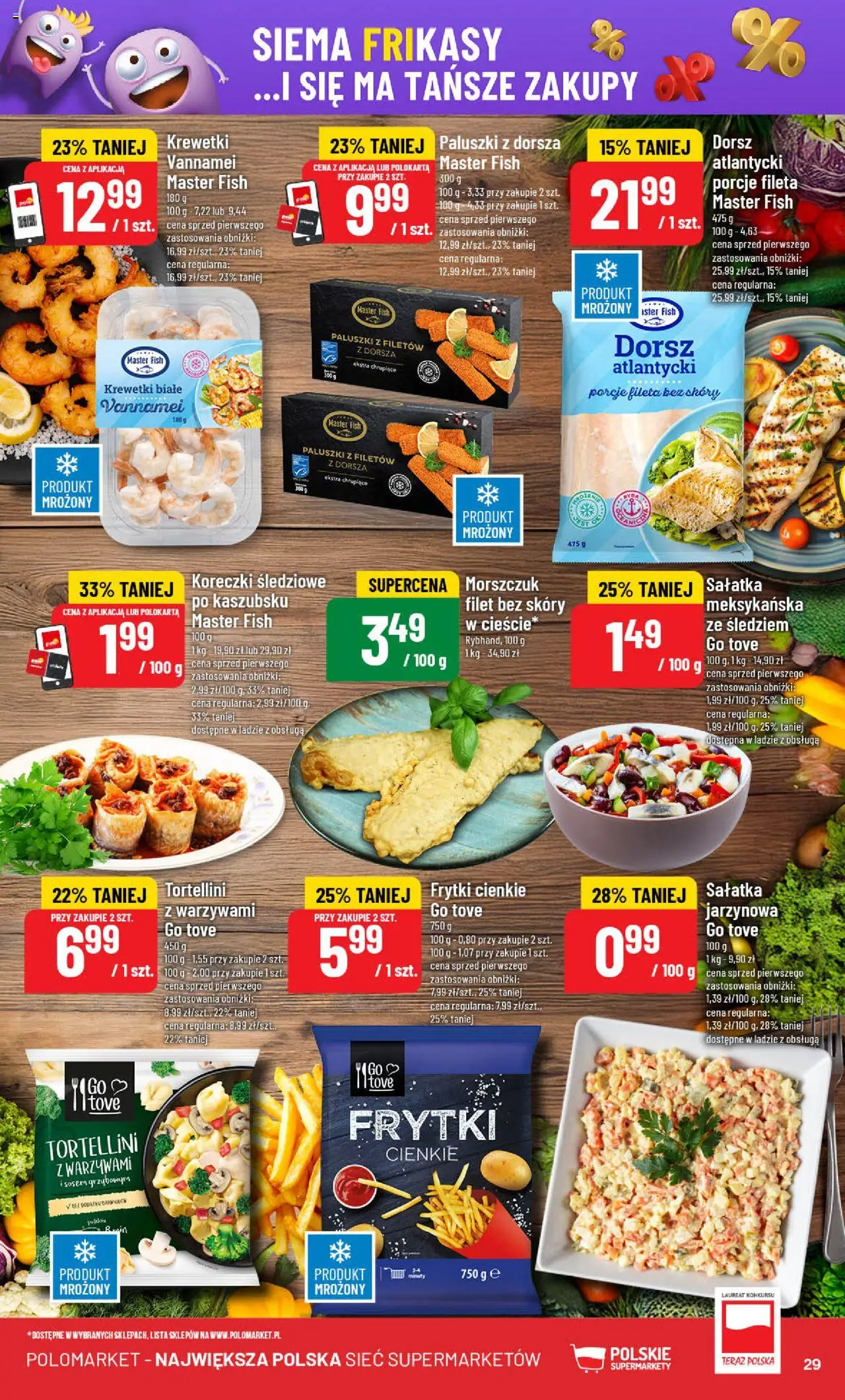 POLOmarket Gazetka od 04.06.2025 | Strona: 29 | Produkty: Tortellini, Morszczuk, Paluszki, Frytki