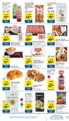 Náhled letáku Tesco Krůtí mleté maso, 500 g, ochranná atmosféra od 29.04.2026 | Strana: 15 | Produkty: Vegan, Krekry, Pomazánka, File