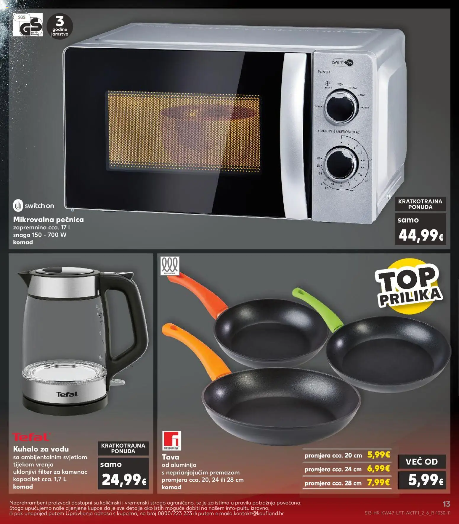 Kaufland katalog | vrijedi od 19.11.2025 | Stranica: 13 | Proizvodi: Pan, Tava, Pećnica, Mikrovalna pećnica