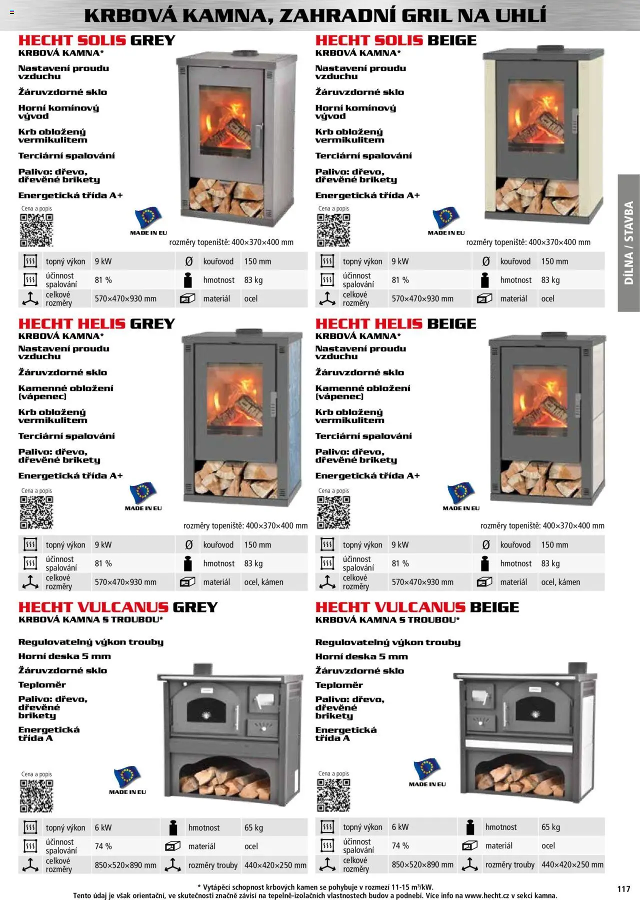 Hecht katalog - Podzim - zima 2025 od 01.09.2025 | Strana: 117 | Produkty: Dřevěné brikety, Brikety, Gril, Teploměr
