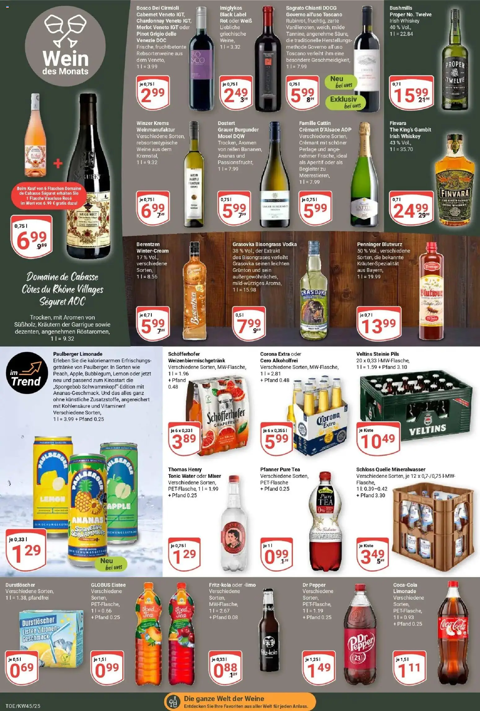 Globus prospekt Tönisvorst	 – gültig ab 02.11.2025 | Seite: 17 | Produkte: Durstloscher, Mixer, Ananas, Zitronen