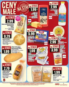 Pogląd oferty "Topaz Gazetka - Ceny małe na stałe" - ważna od 13.11.2025 | Strona: 3 | Produkty: Serek, Chleb krojony, Mleko, Chleb
