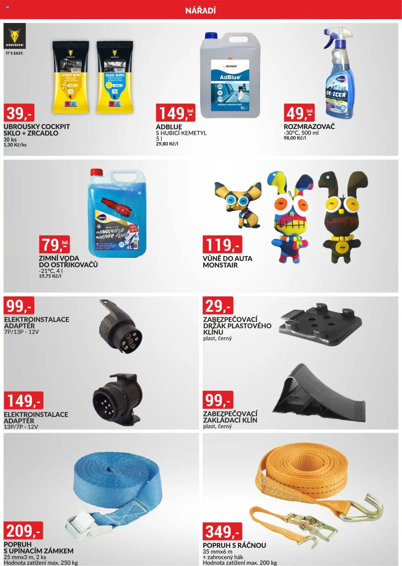 BAUMAX leták od 01.10.2025 | Strana: 42 | Produkty: Voda, Vůně do auta, Adaptér, Voda do ostřikovačů