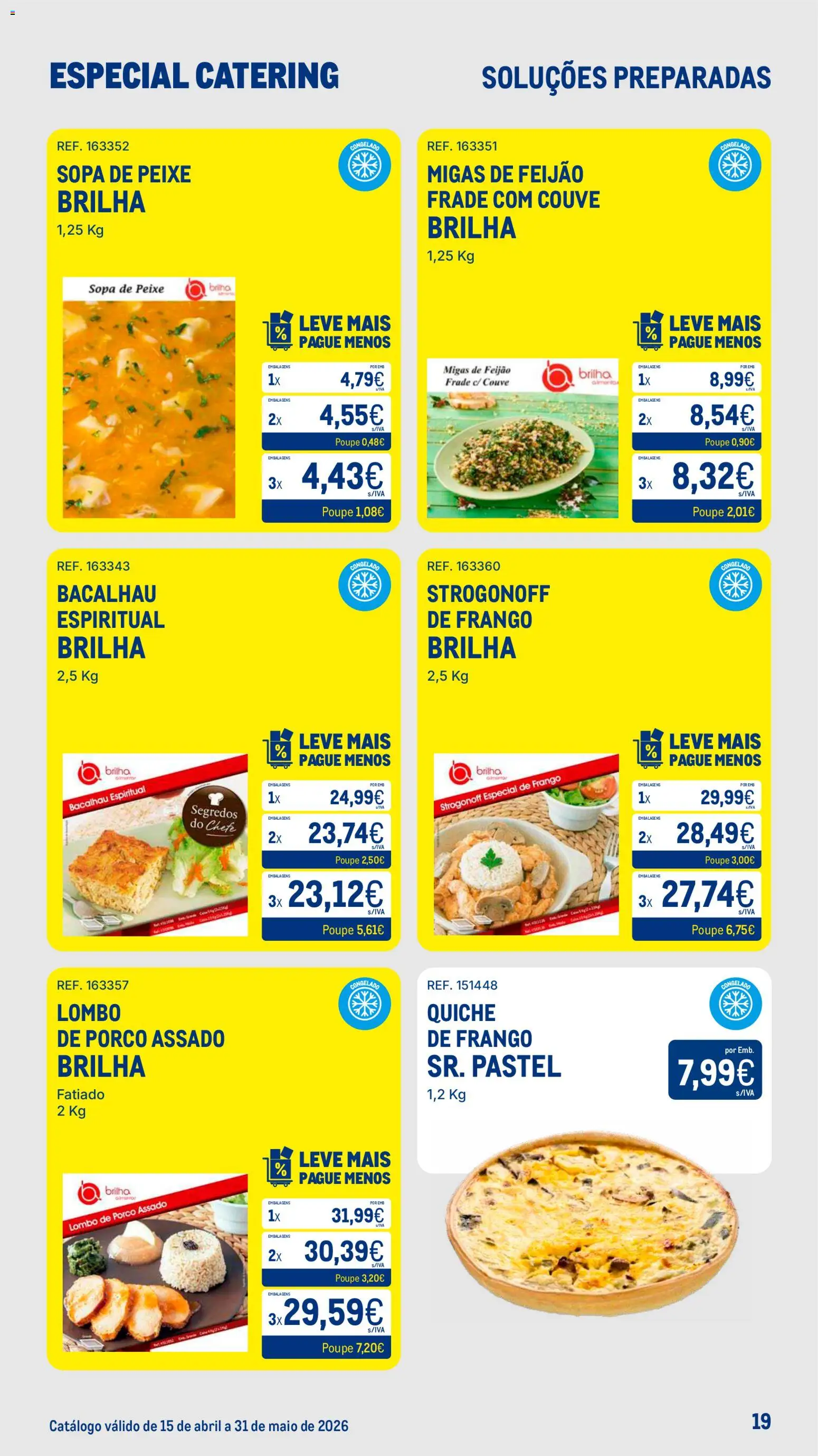 Makro Especial Catering │ válido de 15.04.2026 | Página: 19 | Produtos: Frango, Cimento, Peixe, Couve