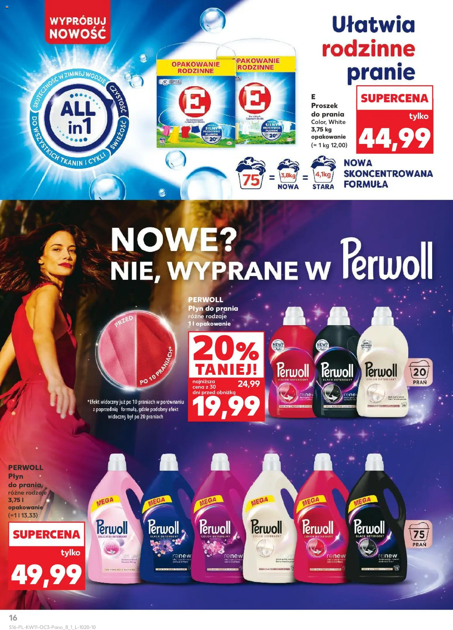 Kaufland Polsko leták - Dom gotowy na Wielkanoc od 12.03.2026 | Strana: 16 | Produkty: Perwoll