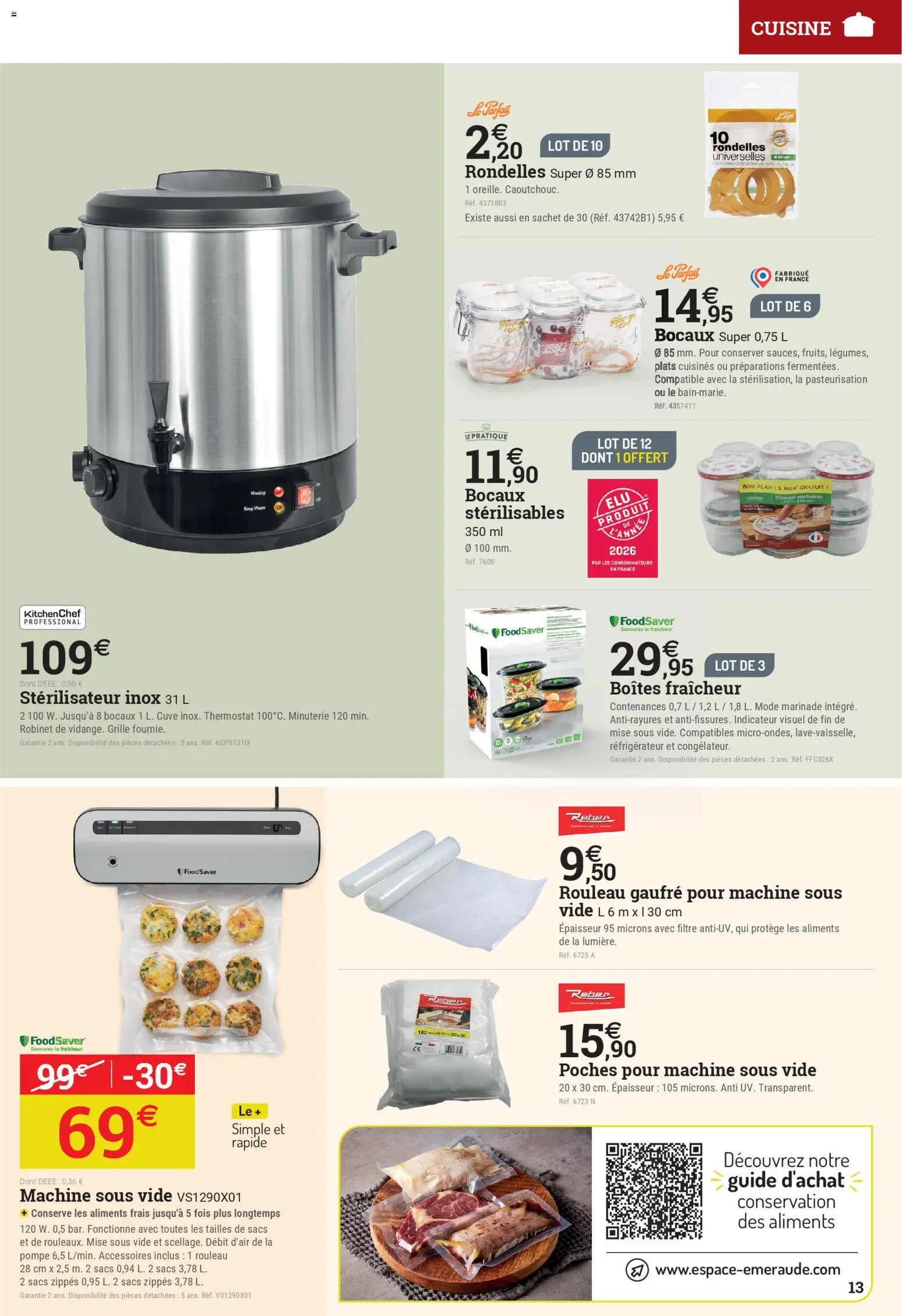 {H1} | Page: 13 | Produits: Filtre, Machine sous vide, Réfrigérateur, Rouleau