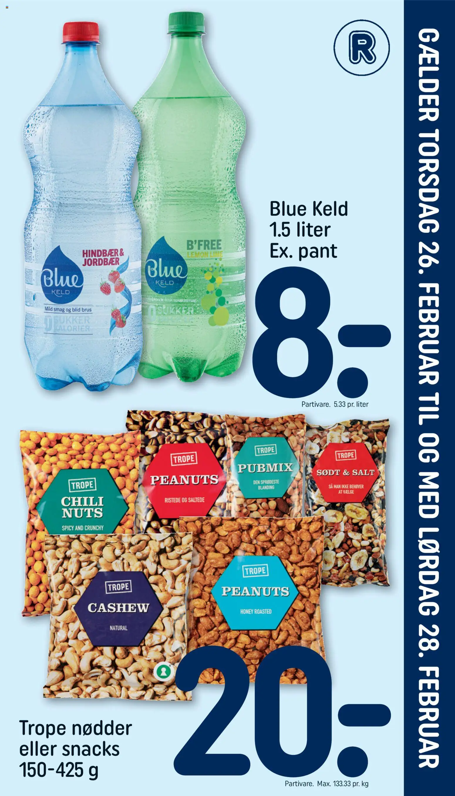 Rema 1000 tilbudsavis – gyldig fra 25.02.2026 | Side: 5 | Produkter: Jordbær, Nødder, Lime, Hindbær