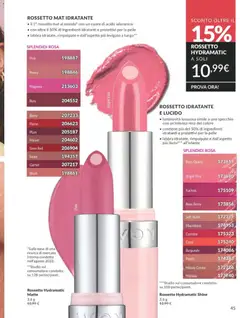 Anteprima del volantino Avon - campagna 3/2026 valido a partire dal 01.03.2026 | Pagina: 45 | Prodotti: Rossetto, Specchio, Blush