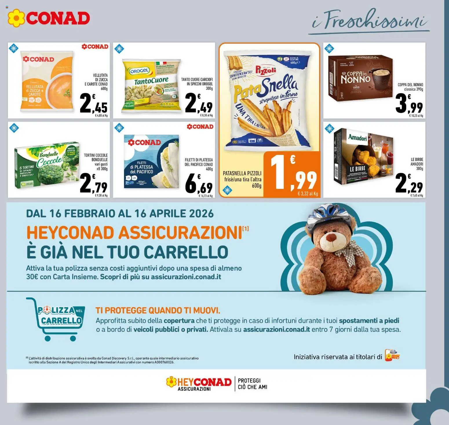 Volantino Conad del 25.02.2026 | Pagina: 11 | Prodotti: Carciofi, Carrello, Broccoli, Fagiolini