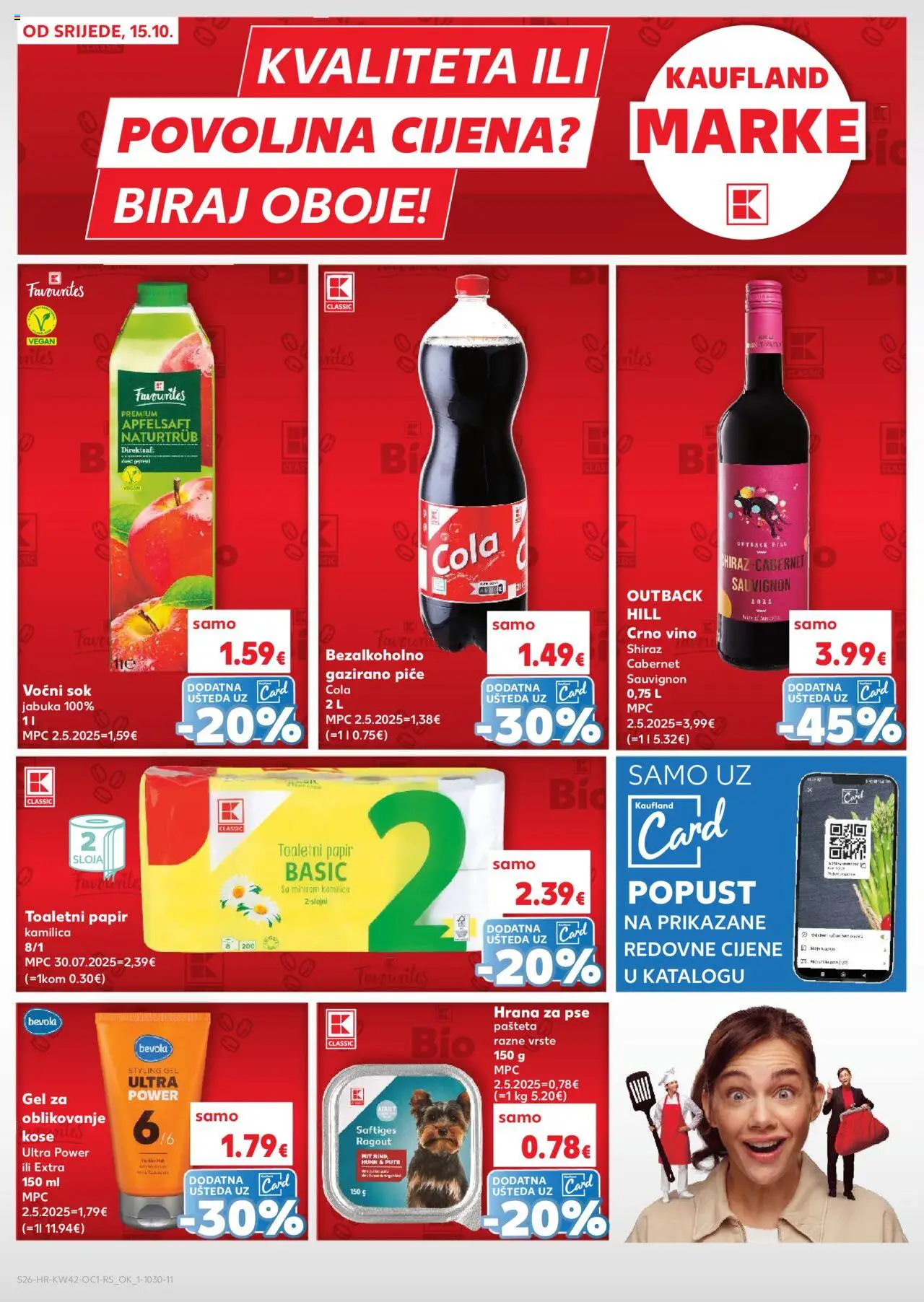 Kaufland katalog | vrijedi od 15.10.2025 | Stranica: 26 | Proizvodi: Crno vino, Pašteta, Toaletni papir, Jabuka