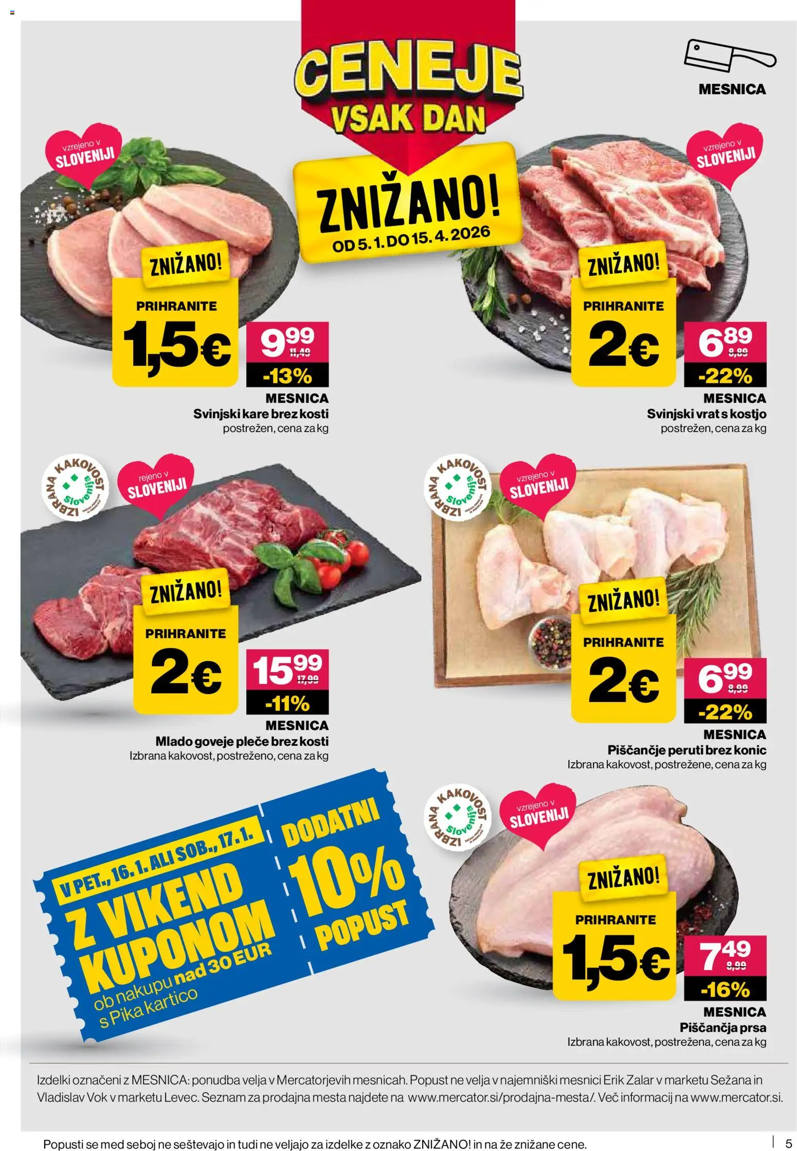 Novi Mercator katalog ponudbe – veljaven od 15.01.2026 | Stran: 5