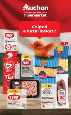 Auchan Kéthetes hipermarket ajánlataink - amely érvényes a következő dátumtól: 14.08.2025