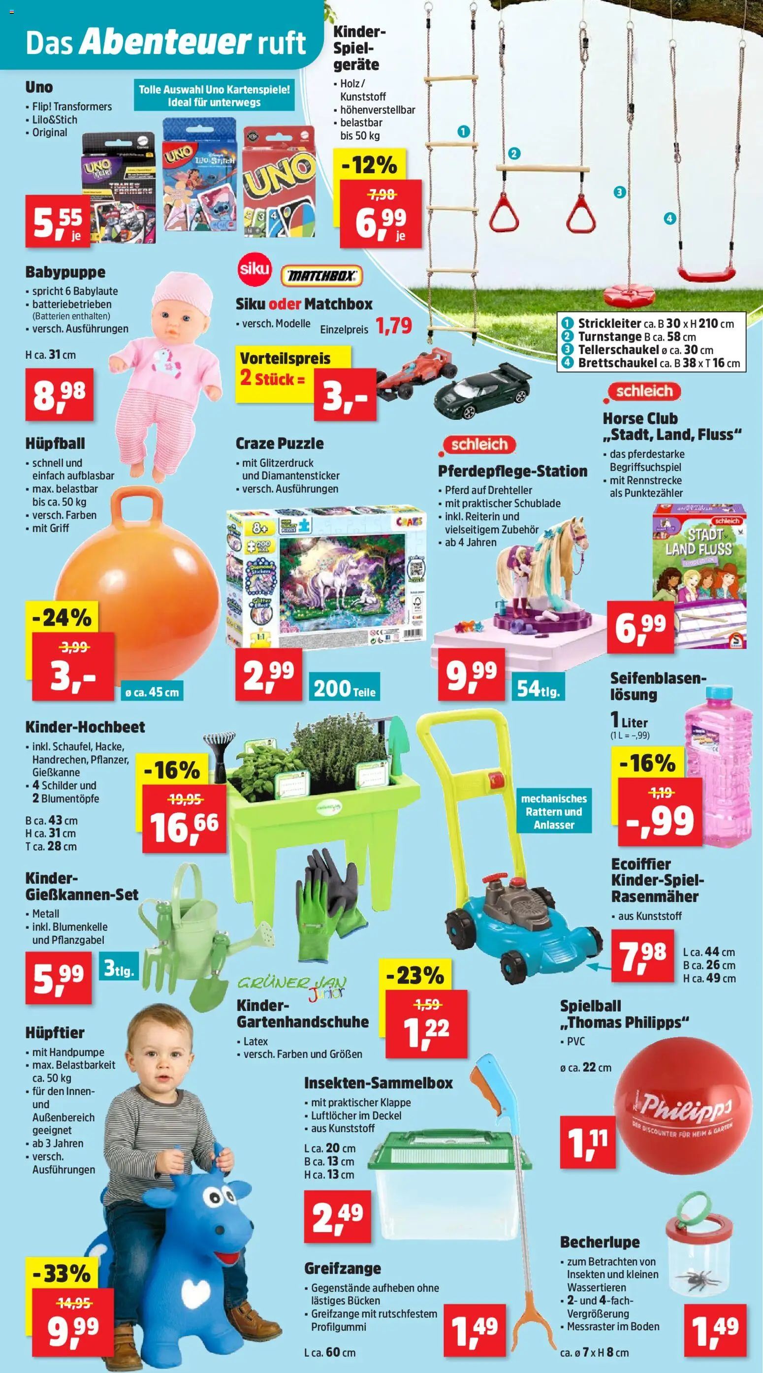 Thomas Philipps Prospekt – gültig ab 09.03.2026 | Seite: 9 | Produkte: Spiel, Rasenmäher, Batterien