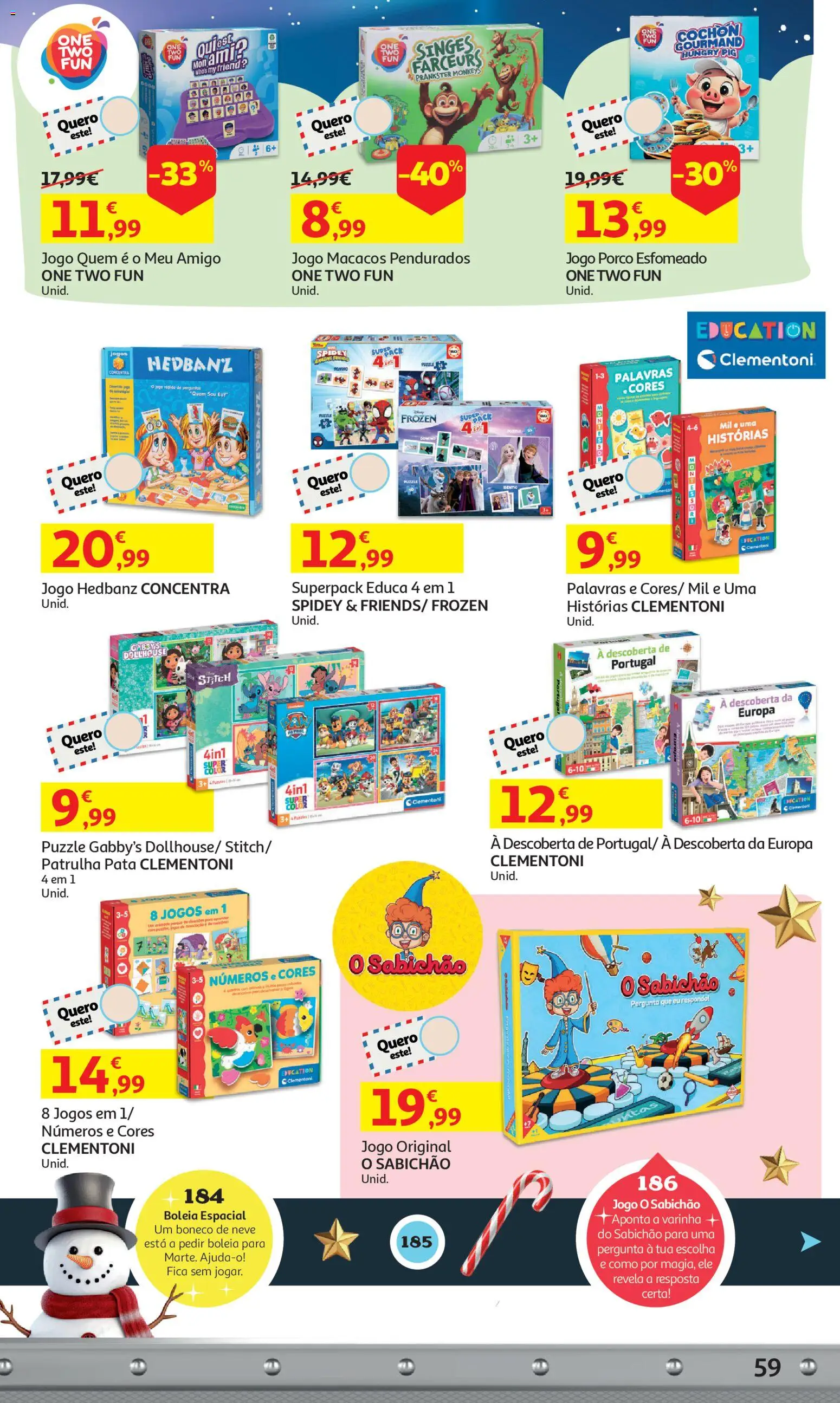 Auchan - A grande fábrica de Natal │ válido de 05.11.2025 | Página: 59 | Produtos: Jogos