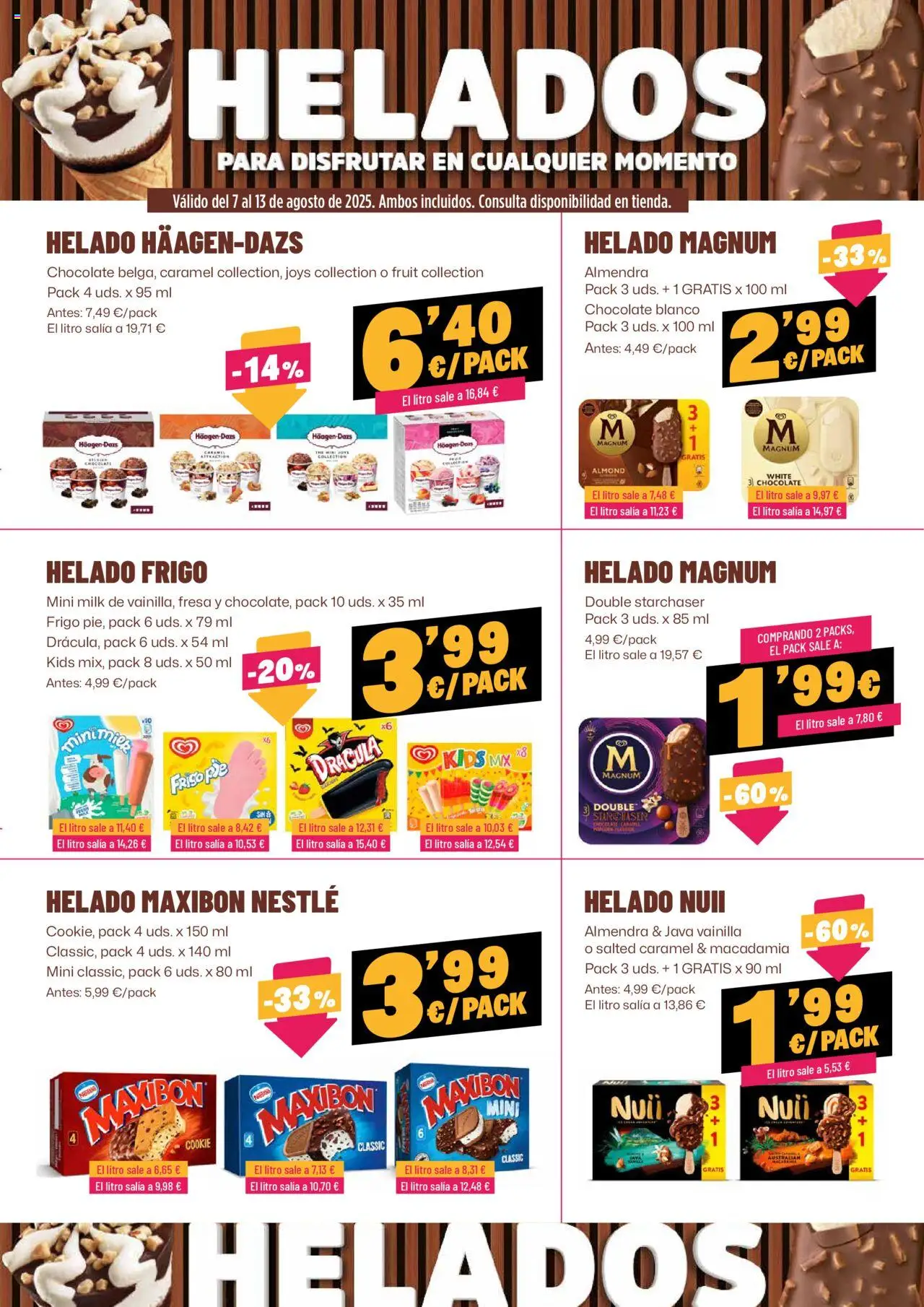 AhorraMas folleto │ válido desde el 07.08.2025 | Página: 9 | Productos: Chocolate, Helado