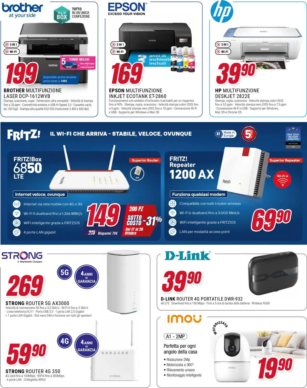 Volantino Trony del 17.10.2025 | Pagina: 11 | Prodotti: Router, Mobile, USB, Batteria