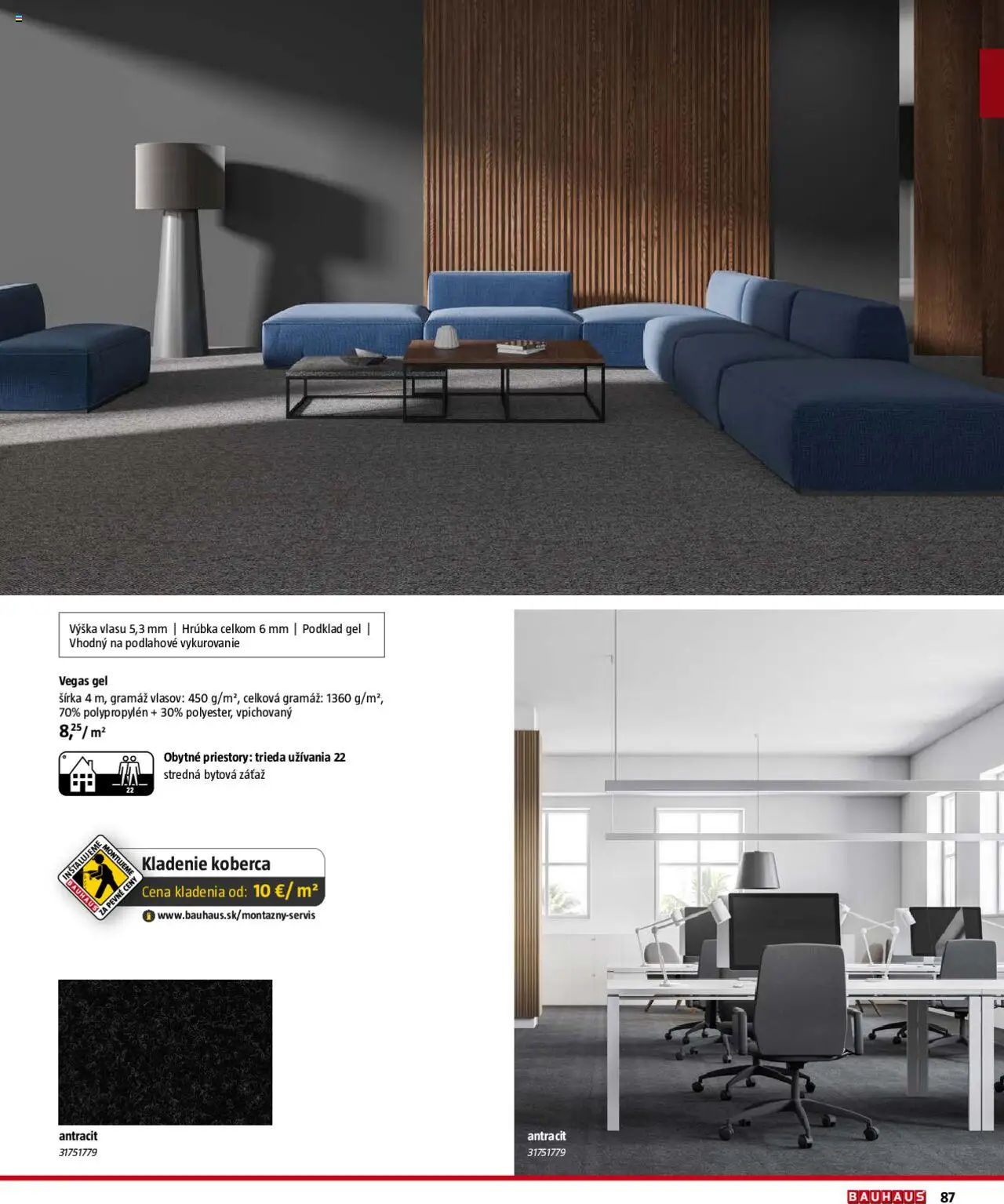 Bauhaus katalóg Podlahové krytiny │ platný od 04.08.2025 | Strana: 87