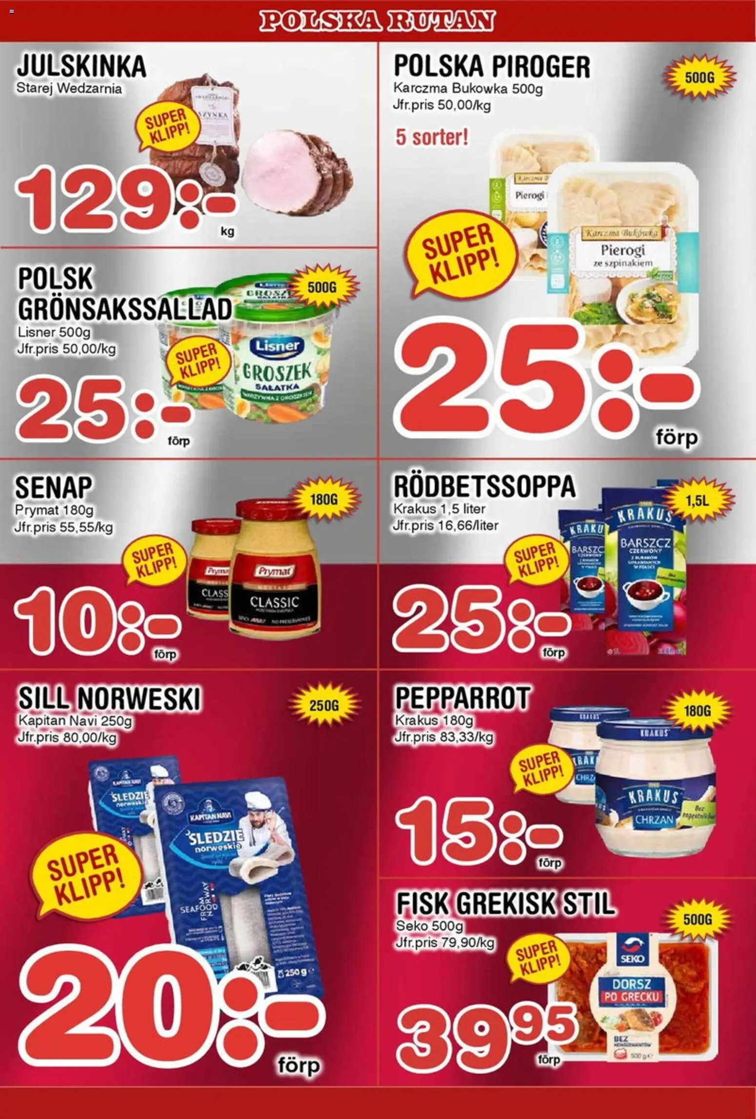 Nya Pulsen reklamblad aktuell från 15.12.2025 | Sida: 25 | Produkter: Senap, Sill, Pepparrot