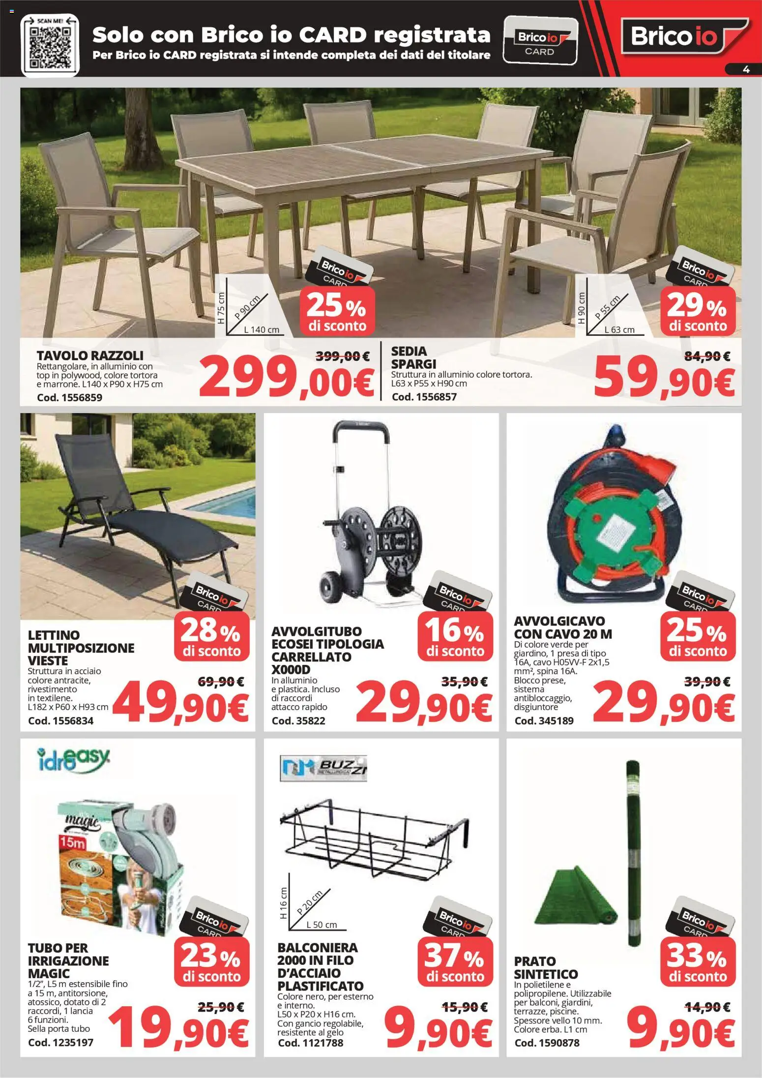 Volantino Brico io del 02.04.2026 | Pagina: 4 | Prodotti: Top, Cavo, Alluminio, Presa