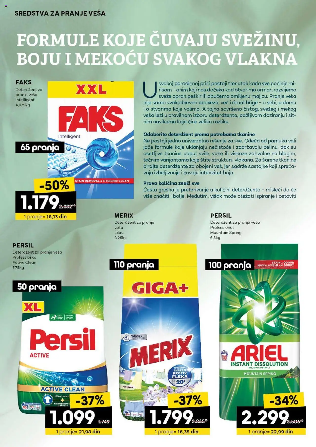 Roda katalog - važi od 02.10.2025 | Strana: 2 | Proizvode: Deterdžent, Ariel, Odeća, Peškir