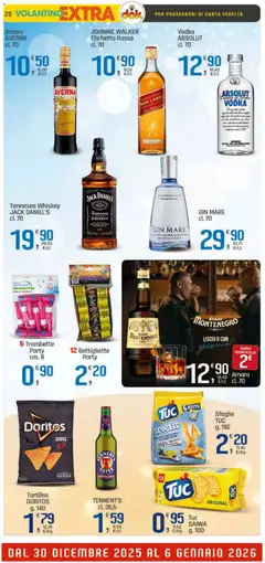 Anteprima del volantino Volantino DOK	 valido a partire dal 30.12.2025 | Pagina: 20 | Prodotti: Tennent's, Vodka, Tortillas, Amaro