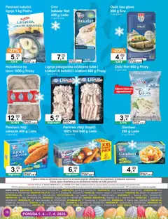 Katalog KTC - Pregled kataloga iz trgovine KTC, vrijedi od 01.04.2026 | Stranica: 18 | Proizvodi: Ledo, Štapići, Bakalar, Oslić