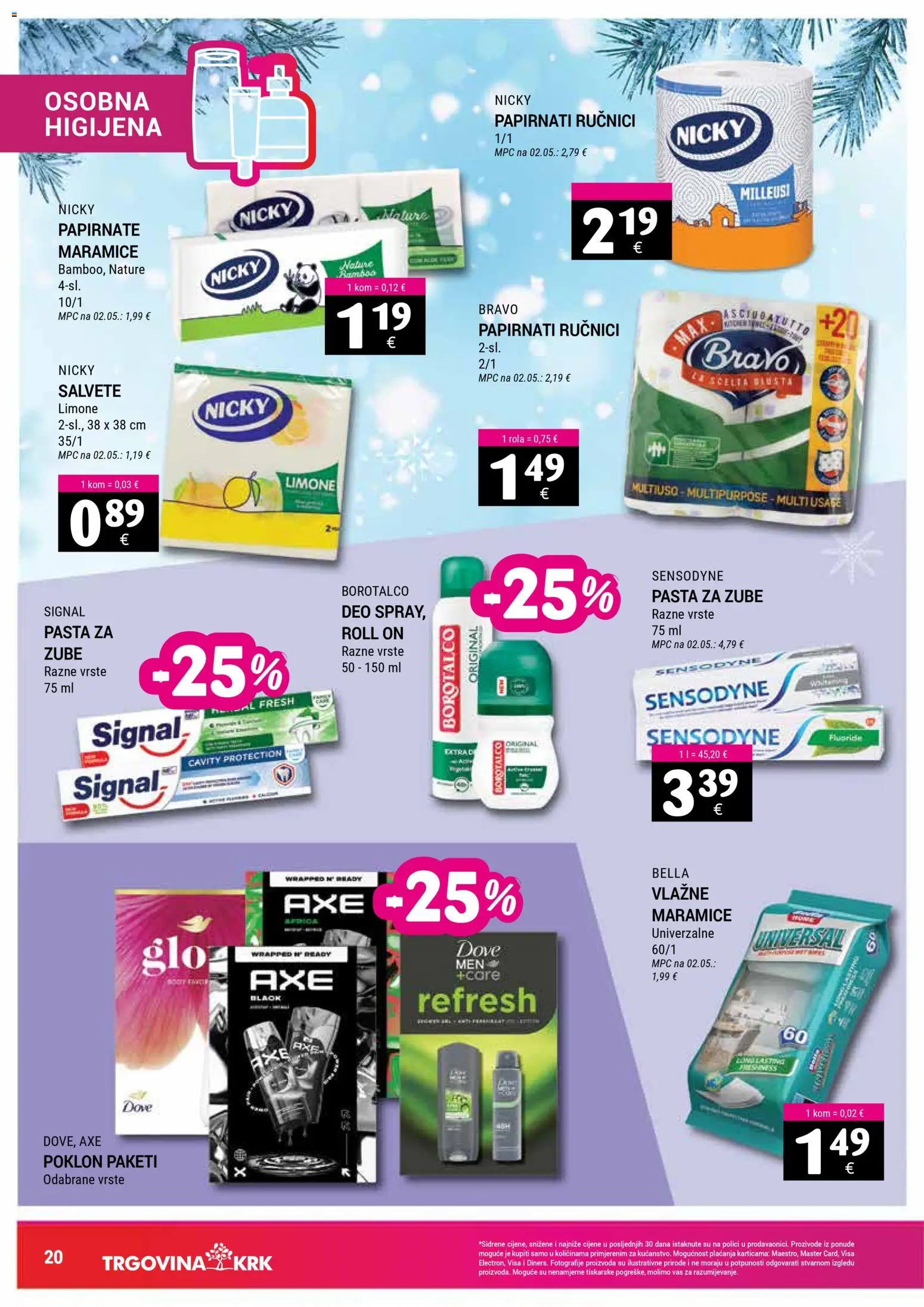 Trgovina Krk katalog | vrijedi od 16.12.2025 | Stranica: 20 | Proizvodi: Roll on, Pasta za zube, Pasta, Axe